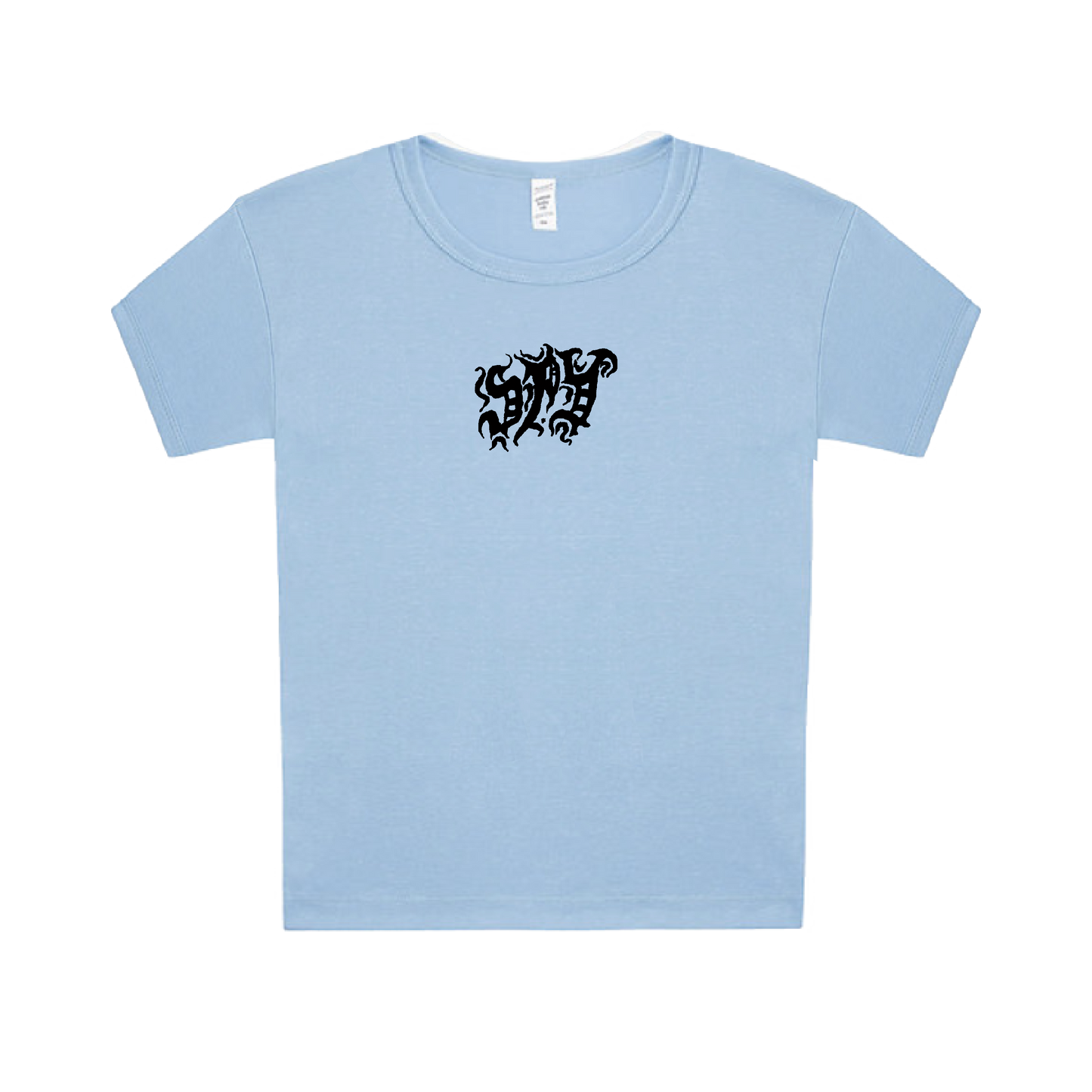 Baby Blue Girls Logo Tee