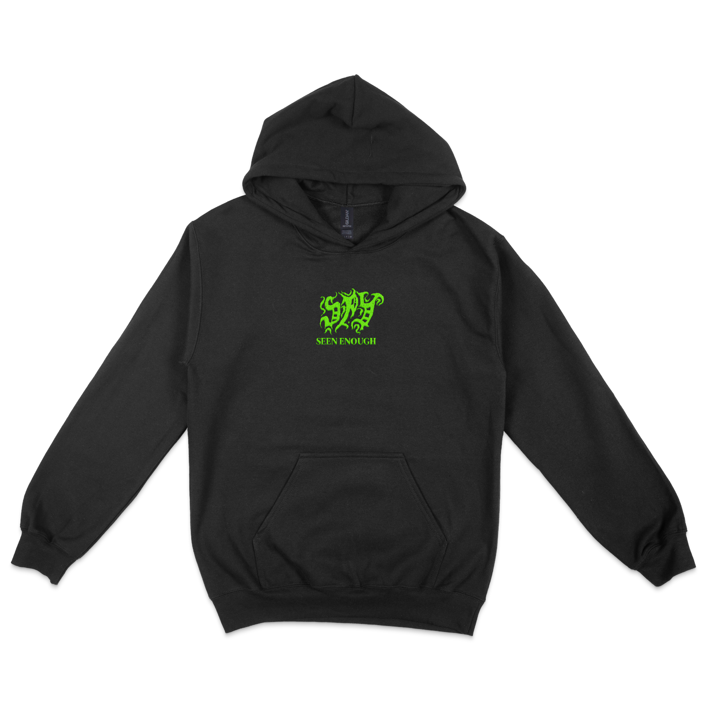 Embroidered Hoodie - Black